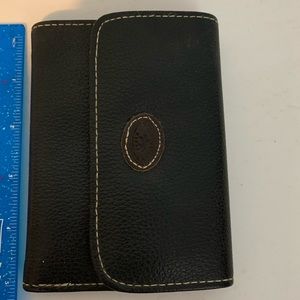 Black leather wallet